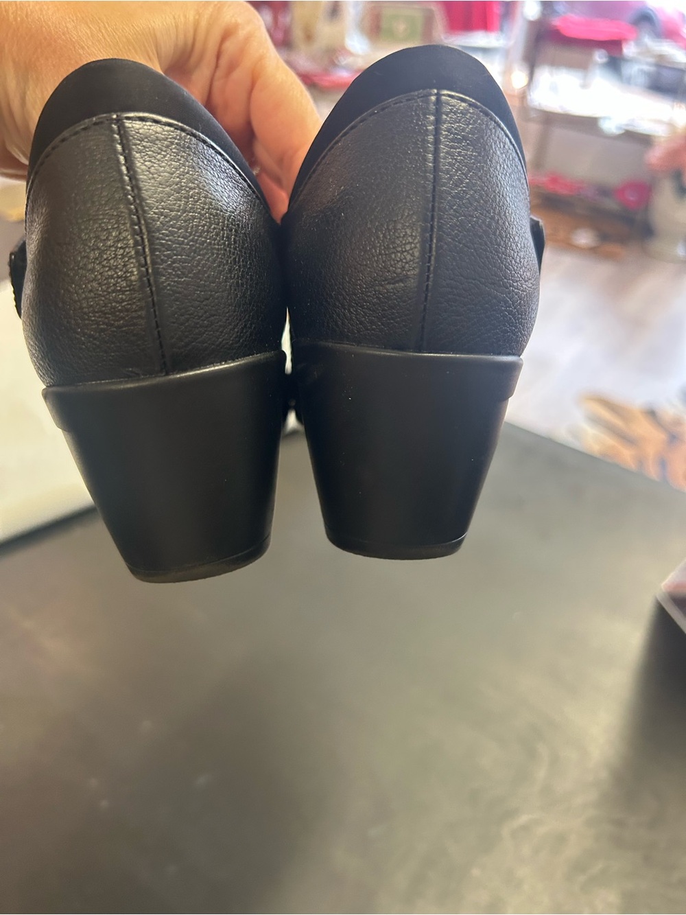 Clarks Black Mary Jane Comfort Flats - Picture 7 of 7